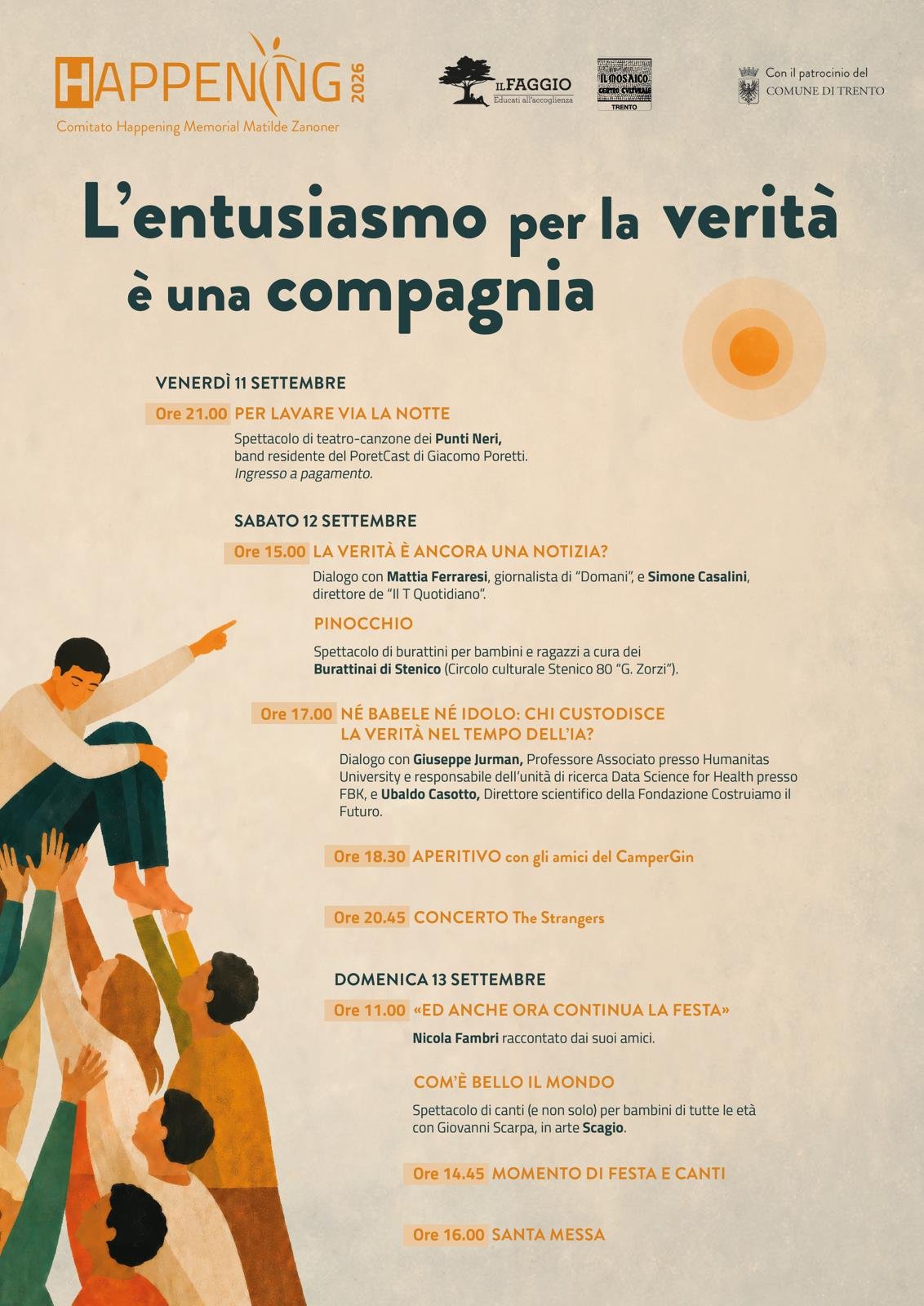 Featured image for “Trento: L’entusiasmo per la verità è una compagnia. Happening 2026”