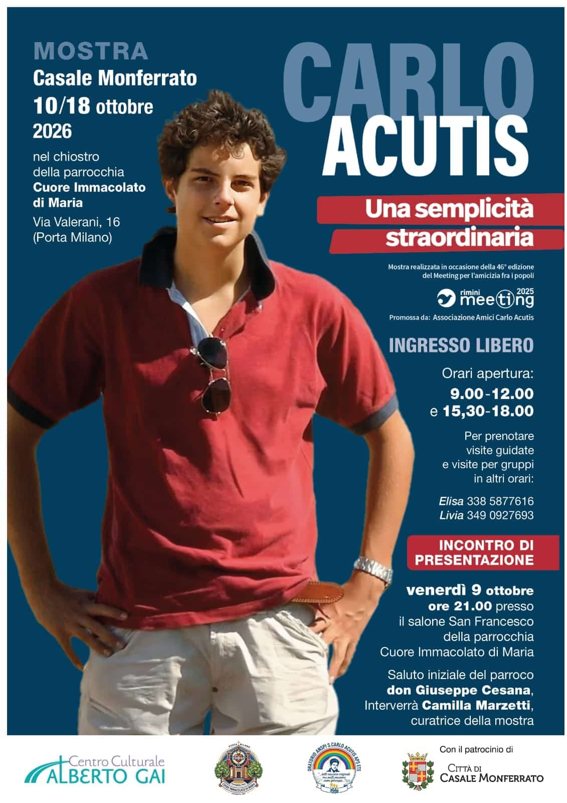 Featured image for “Casale Monferrato: Carlo Acutis. Una semplicità straordinaria”
