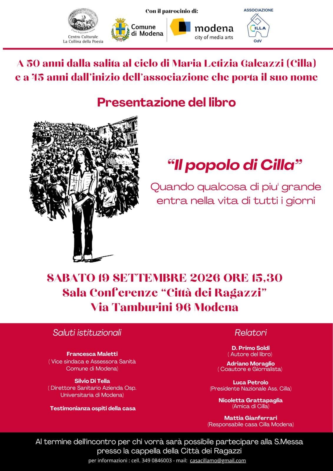Featured image for “Modena: Il popolo di Cilla. Quando qualcosa di piu’ grande entra nella vita di tutti i giorni”
