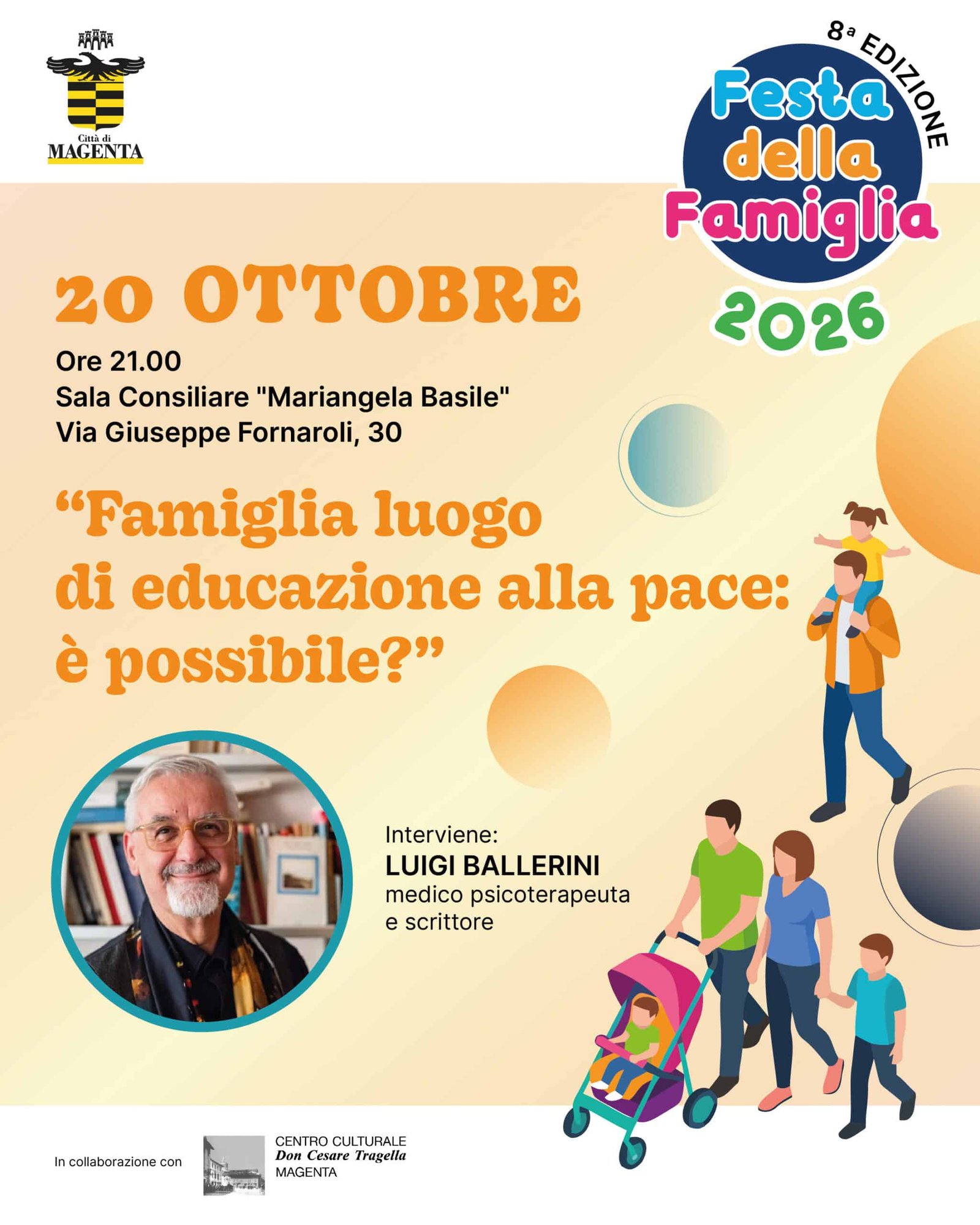 Featured image for “Magenta: Famiglia luogo di educazione alla pace, è possibile?”